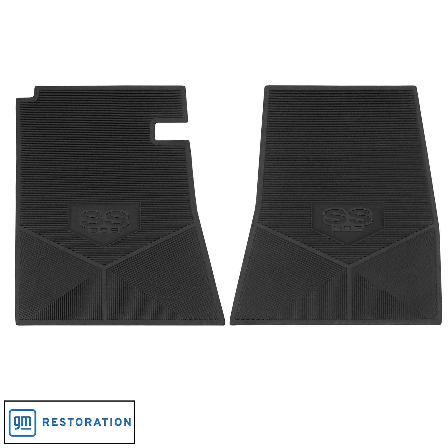 66-67 CHEVROLET EL CAMINO 'SS 396' FLOOR MATS - BLACK
