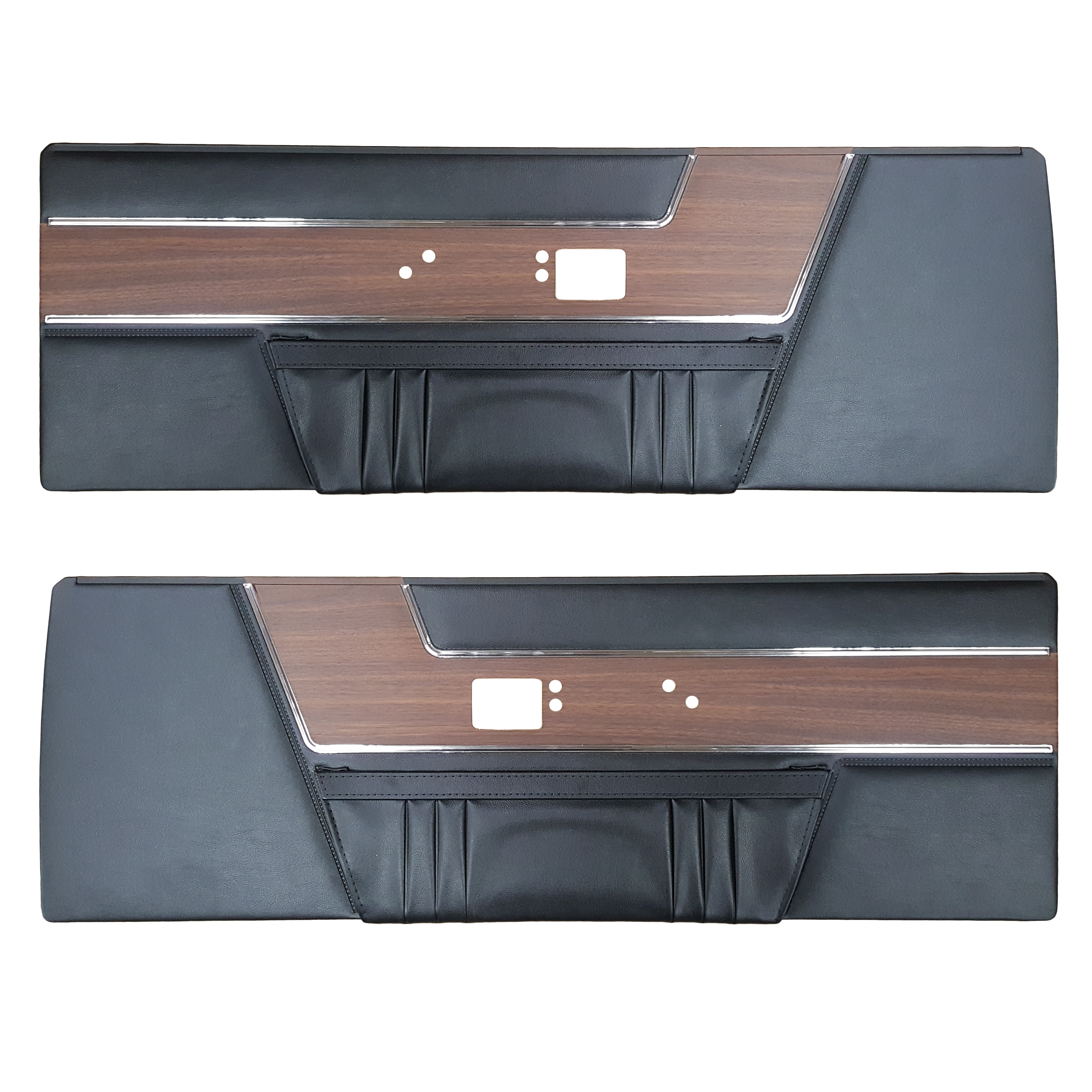 ディスプレイ 69 Barracuda Deluxe Door Panels - Black - Legendary Auto Interiors