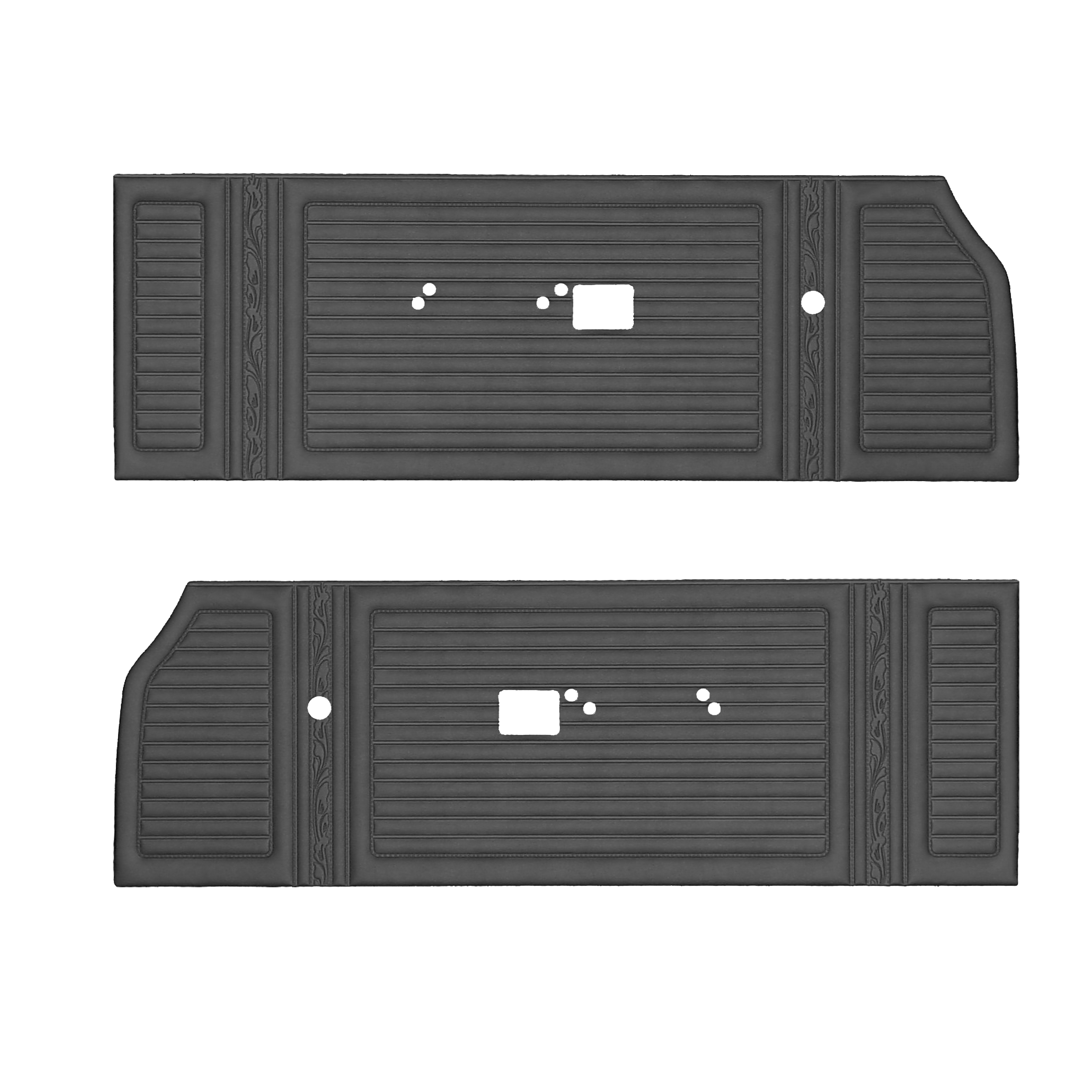 67 Gtx/Satellite Bucket Front Panels - Black - Legendary Auto