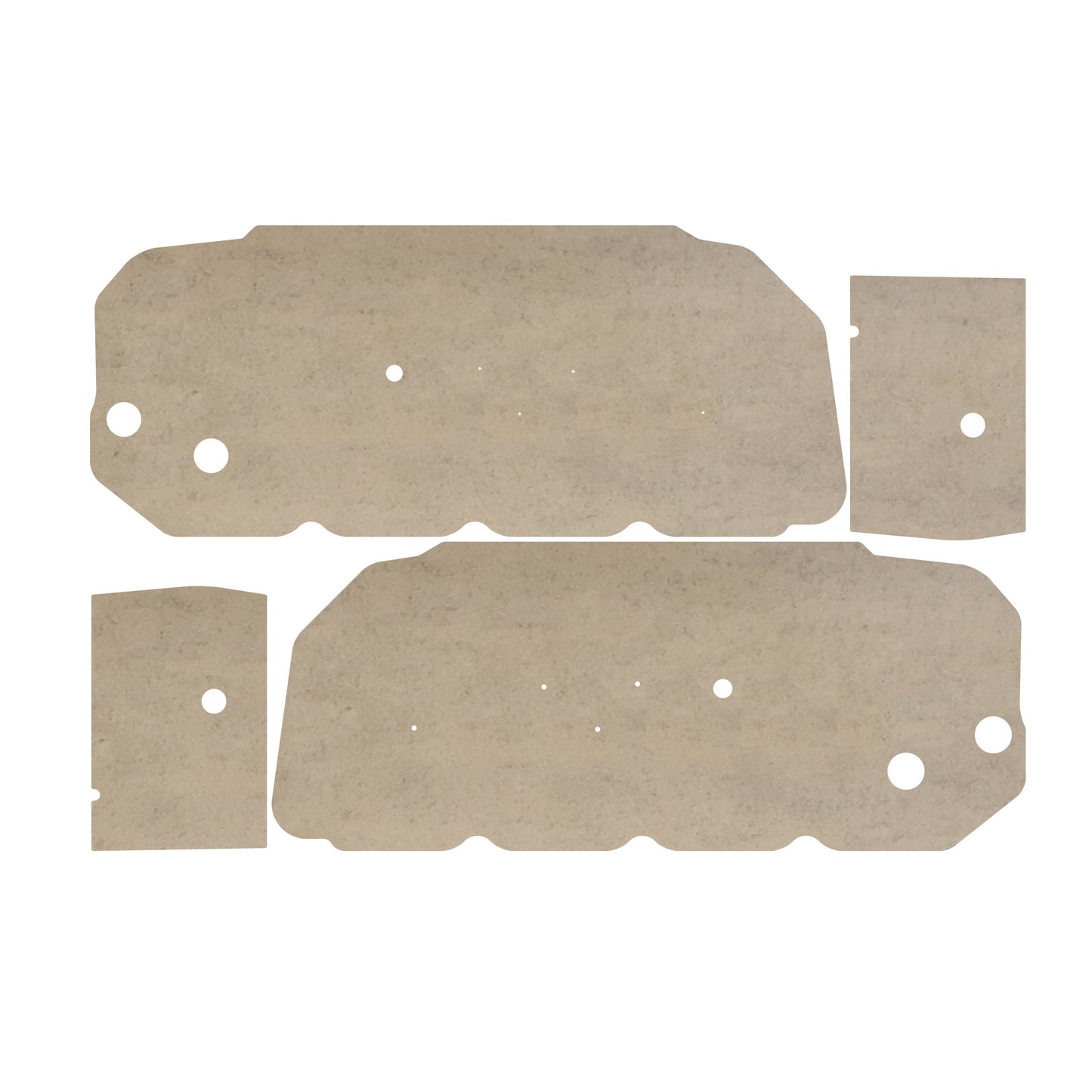 64-67 GM A-BODY FRONT DOOR & REAR PANEL WATERSHIELDS - CONVERTIBLE