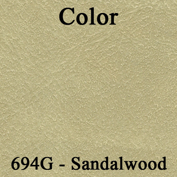 70 GM A-BODY BUCKET SEAT 'NON-ORIGINAL' HEADREST COVERS - SANDALWOOD