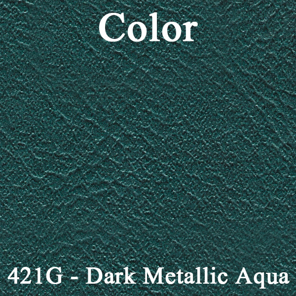 66 GTO/LEMANS RECLINING BUCKET SEAT UPHOLSTERY - AQUA