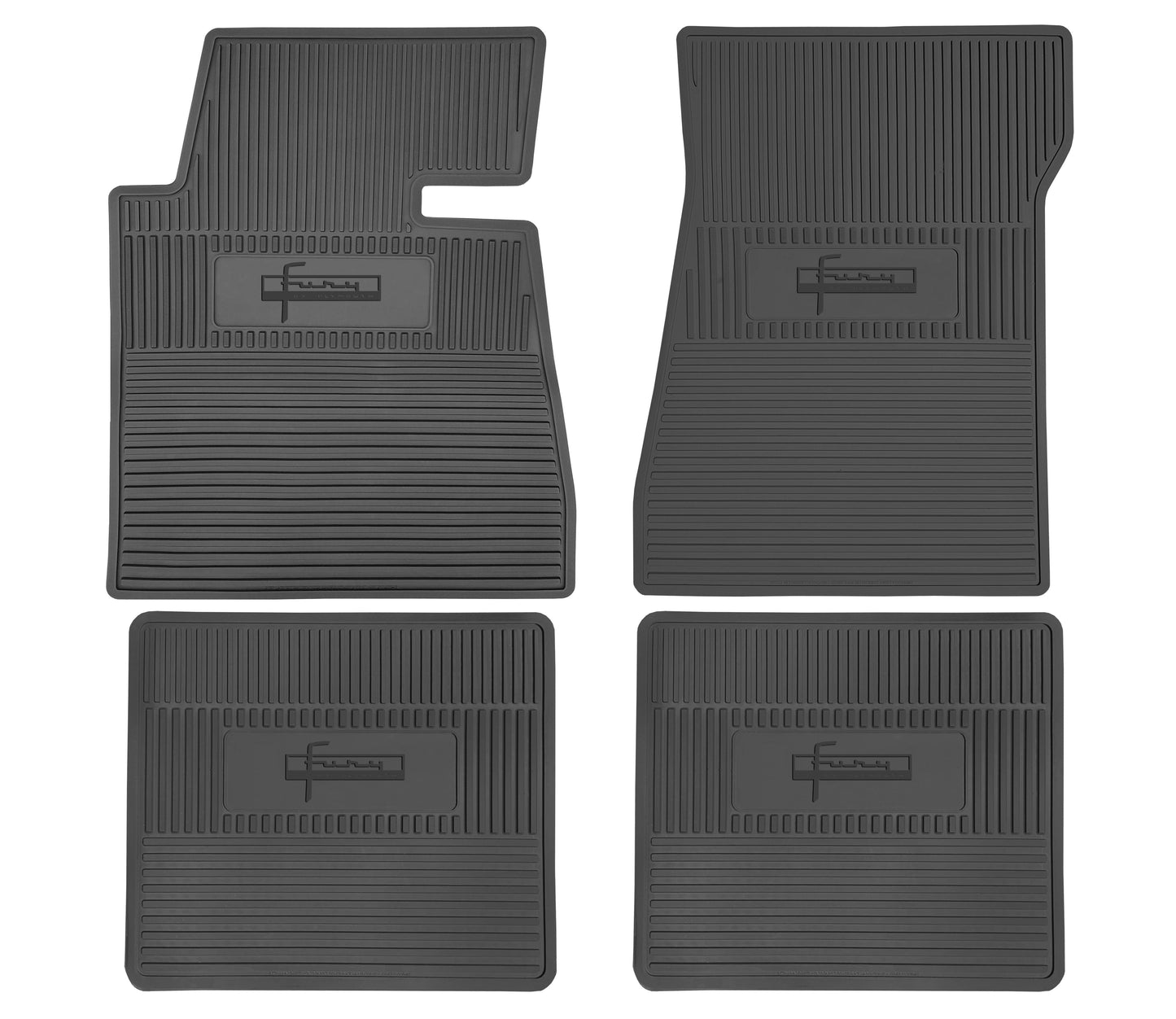 62 PLYMOUTH 'FURY' FLOOR MATS W/ AUTOMATIC TRANSMISSION - BLACK