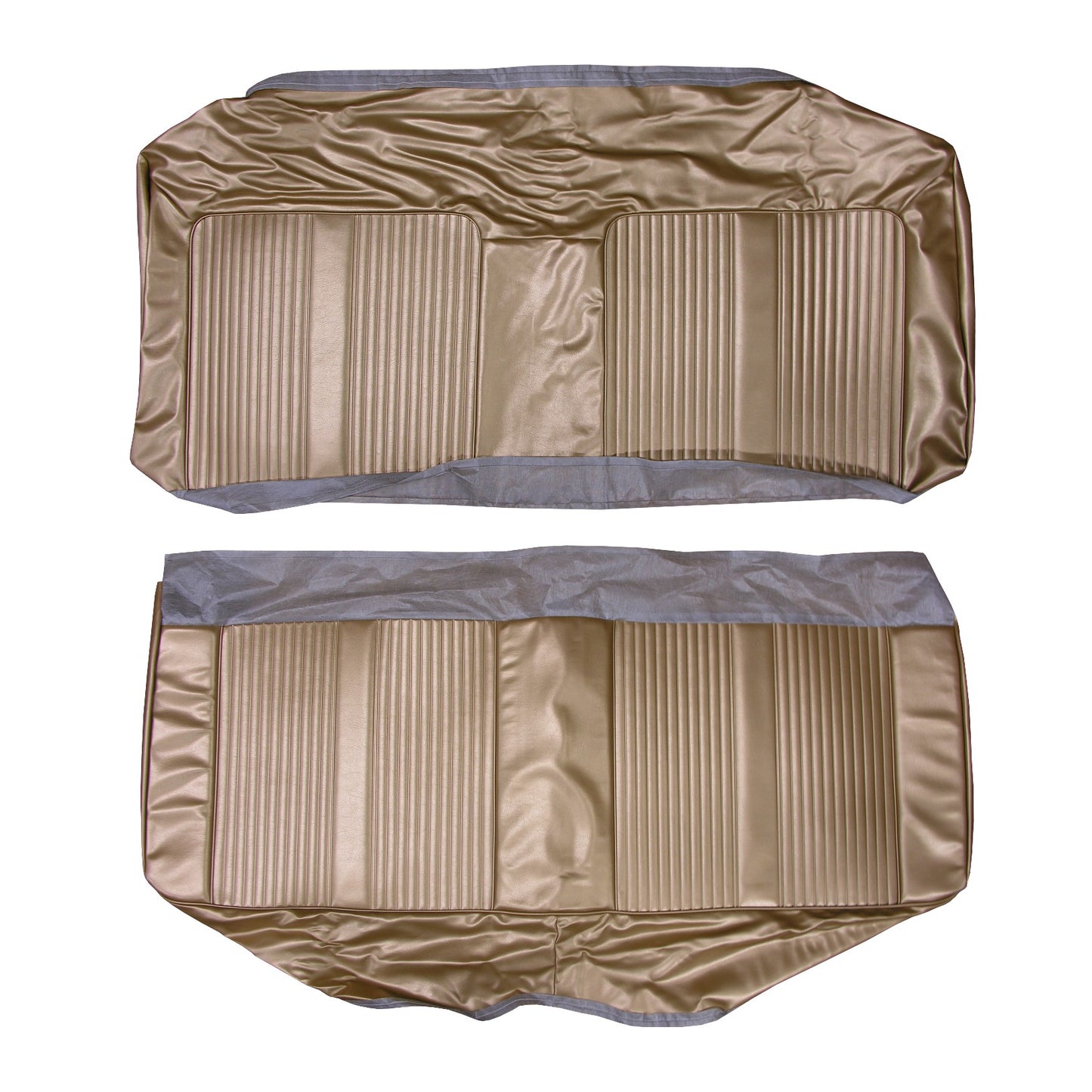 64 GTO/LEMANS HARDTOP REAR UPHOLSTERY - SADDLE