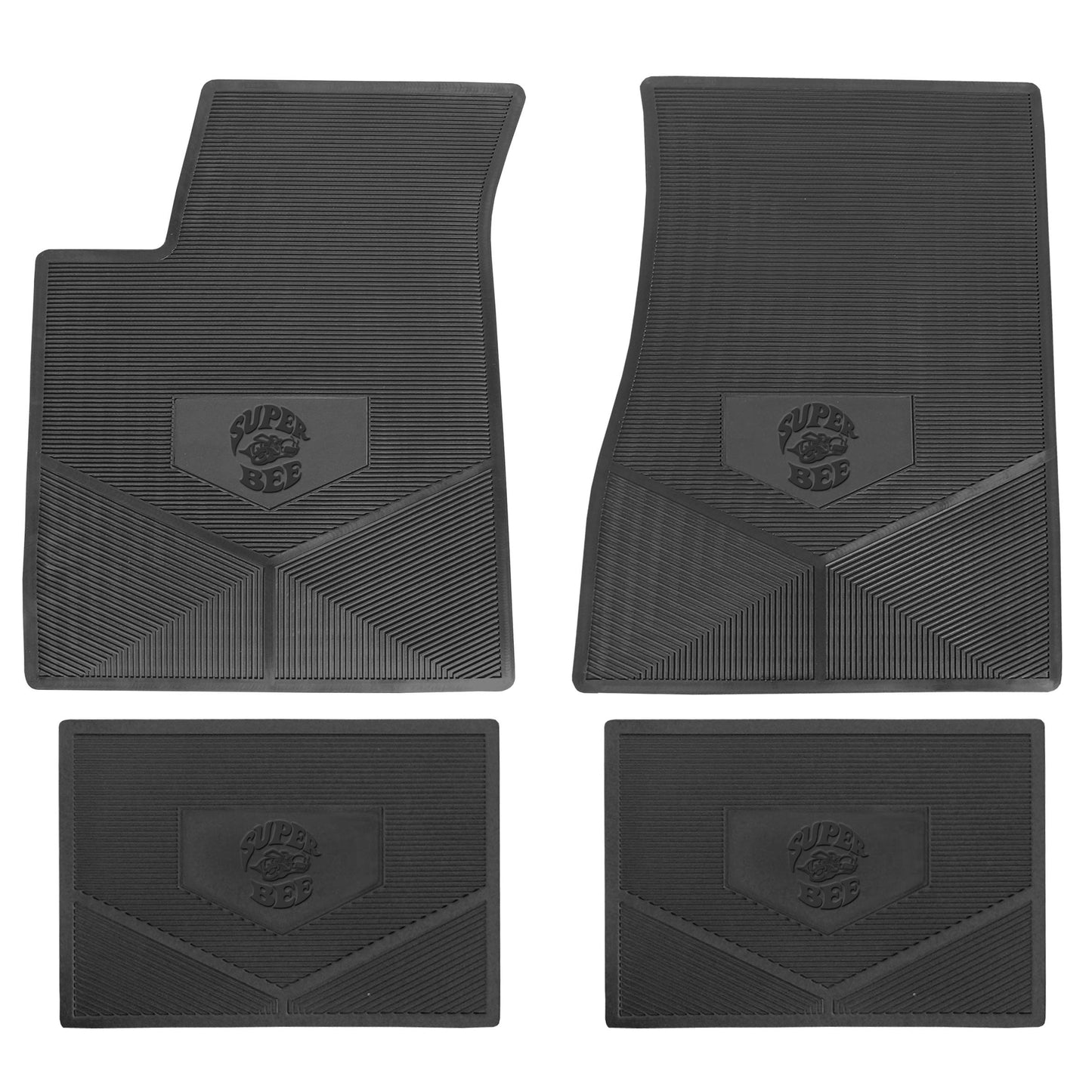 71 SUPERBEE FLOORMATS 4-SPEED - BLACK
