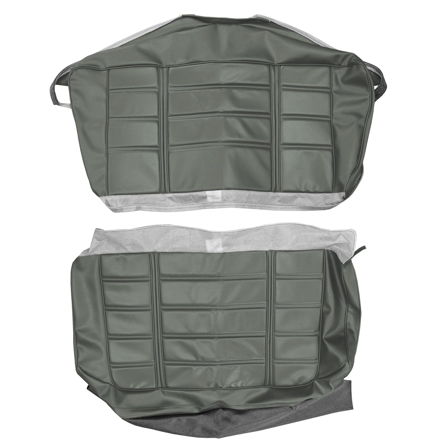69 BARRACUDA "DELUXE" CONVERTIBLE REAR UPHOLSTERY- PEWTER