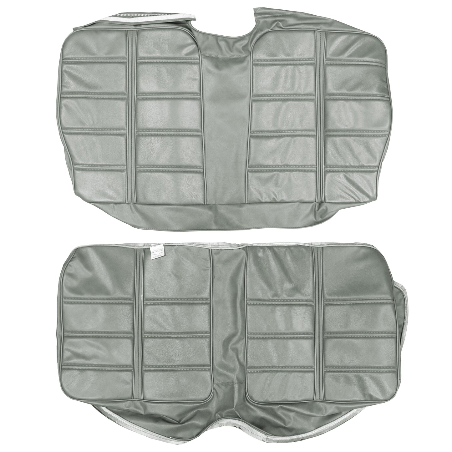 69 BARRACUDA "DELUXE" FASTBACK REAR UPHOLSTERY - PEWTER