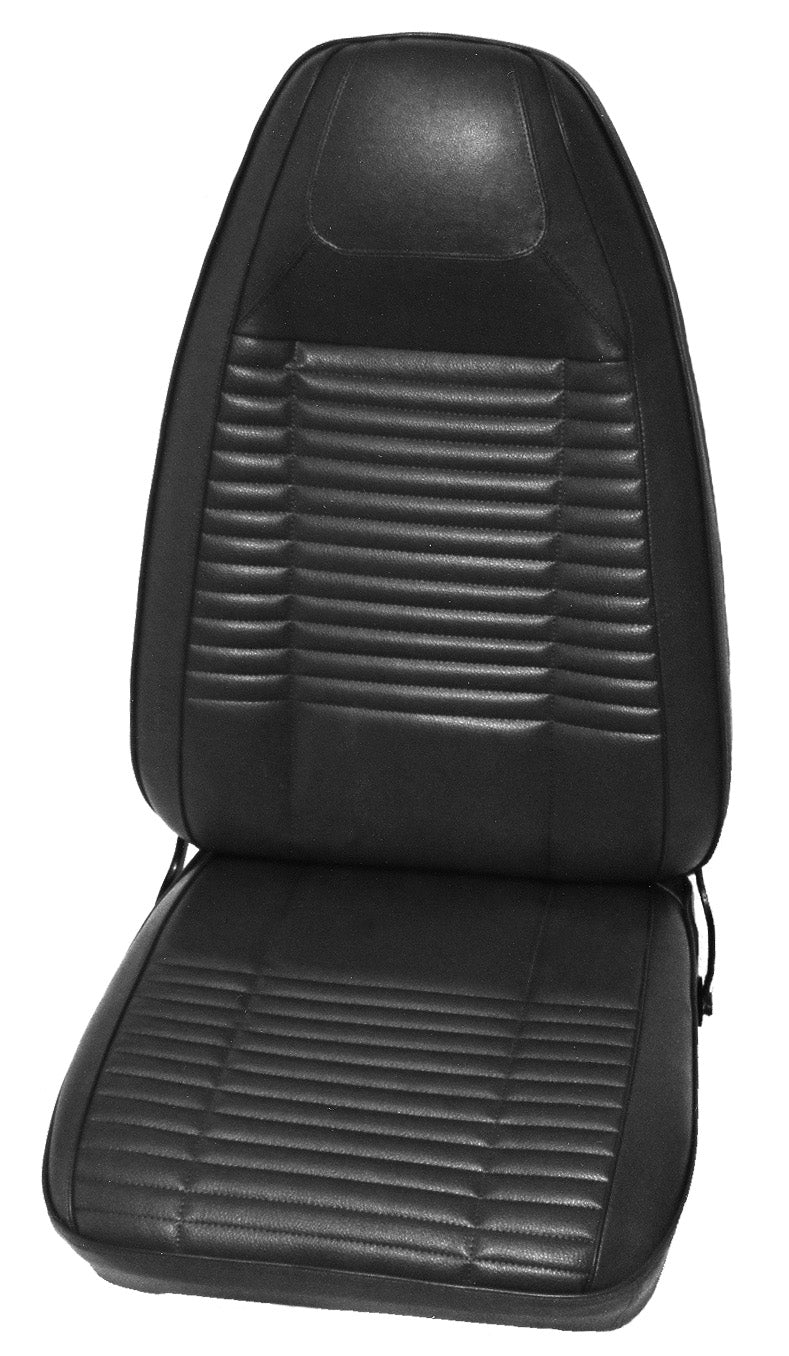 70 CHALLENGER BUCKET SEAT 'COACHMAN' UPHOLSTERY - BLACK