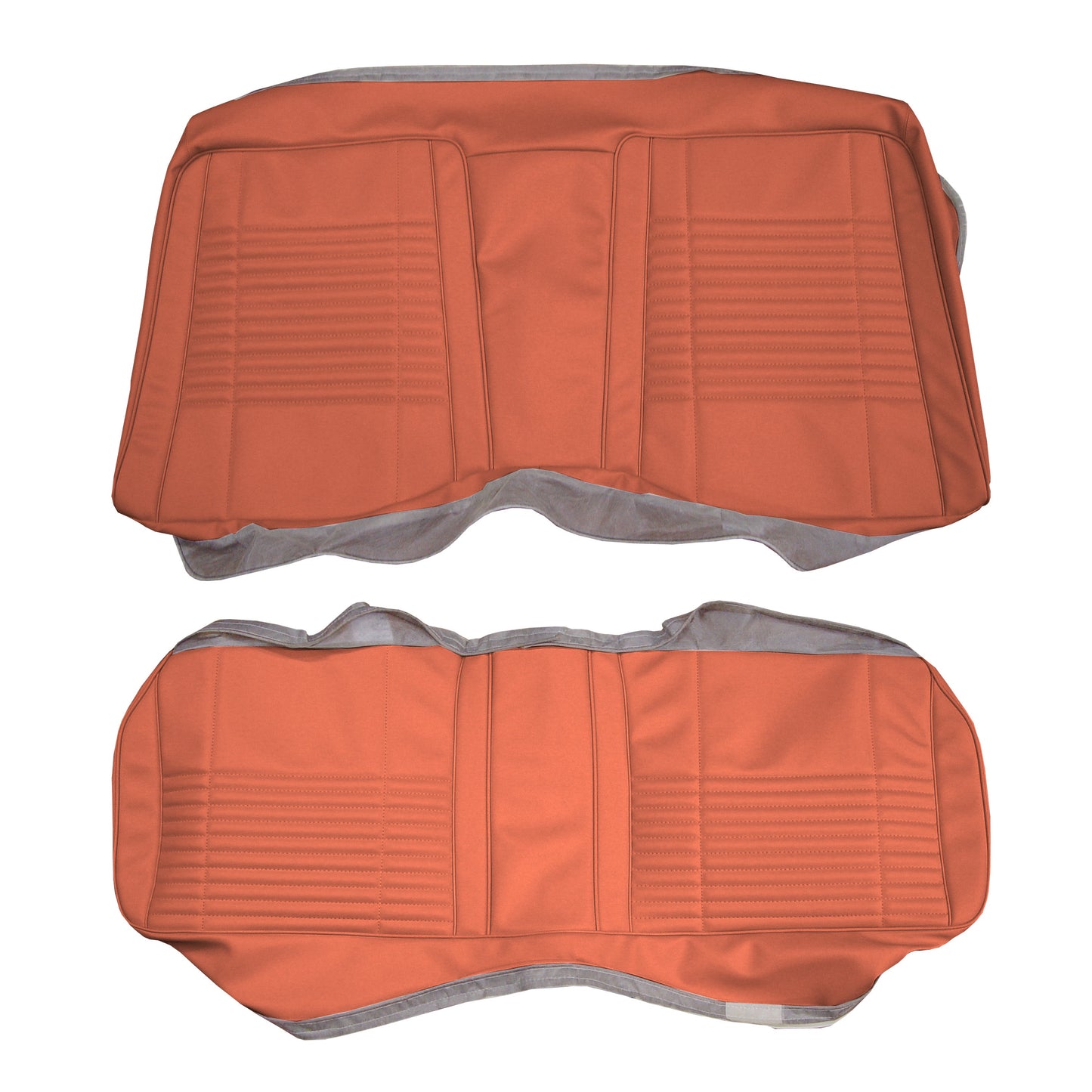 70 CHALLENGER HARDTOP REAR 'COACHMAN' UPHOLSTERY - BURNT ORANGE