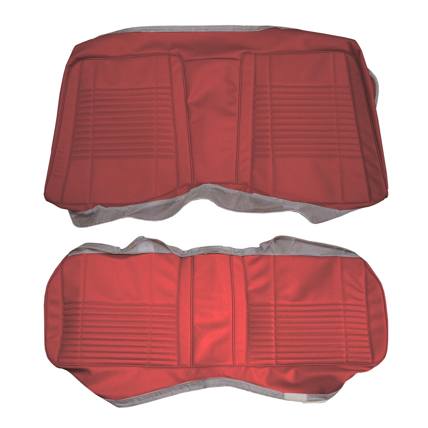 70 CHALLENGER HARDTOP REAR 'COACHMAN' UPHOLSTERY - RED