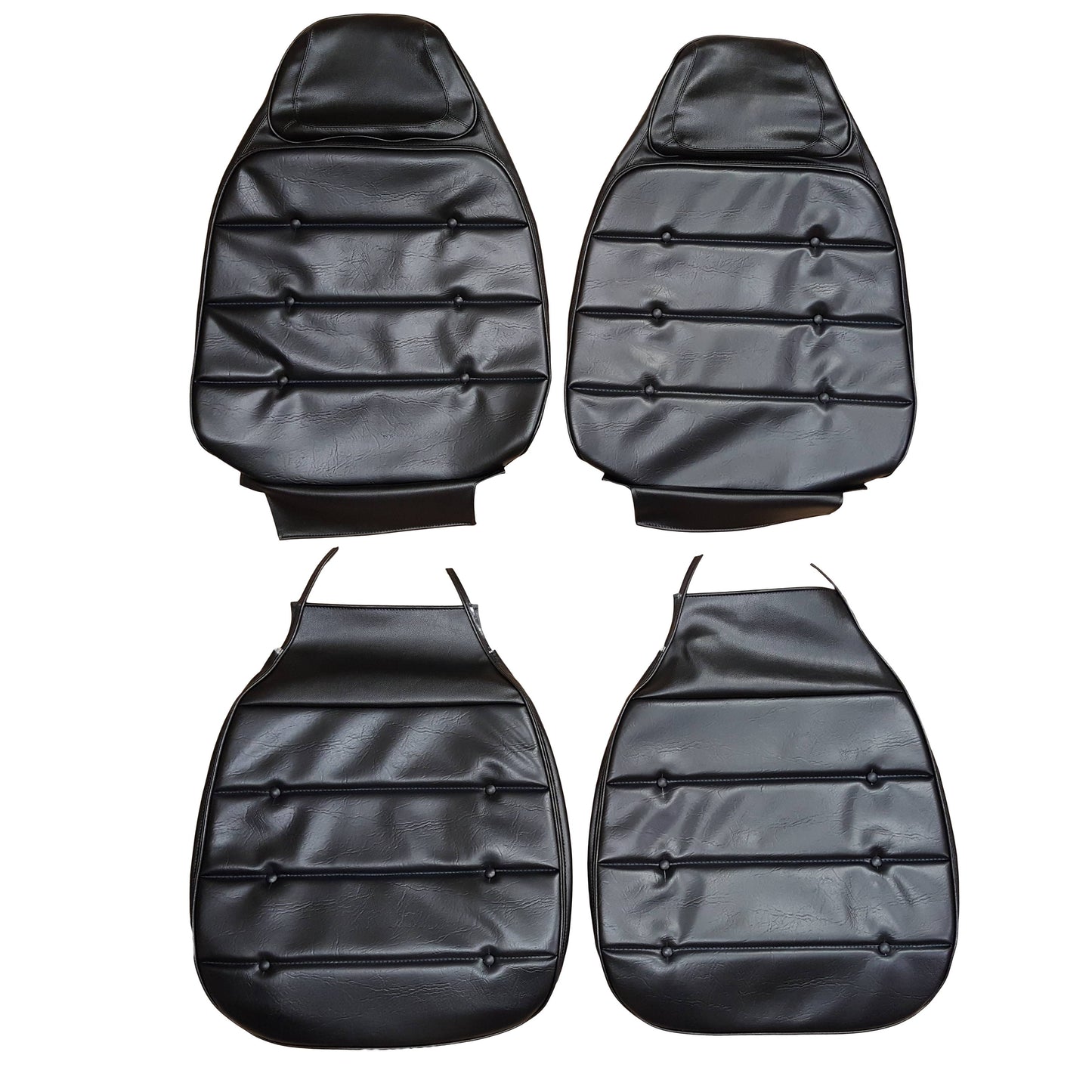 72-73 CHARGER & 73 SATELLITE/ROADRUNNER BUCKET SEAT UPHOLSTERY - BLACK
