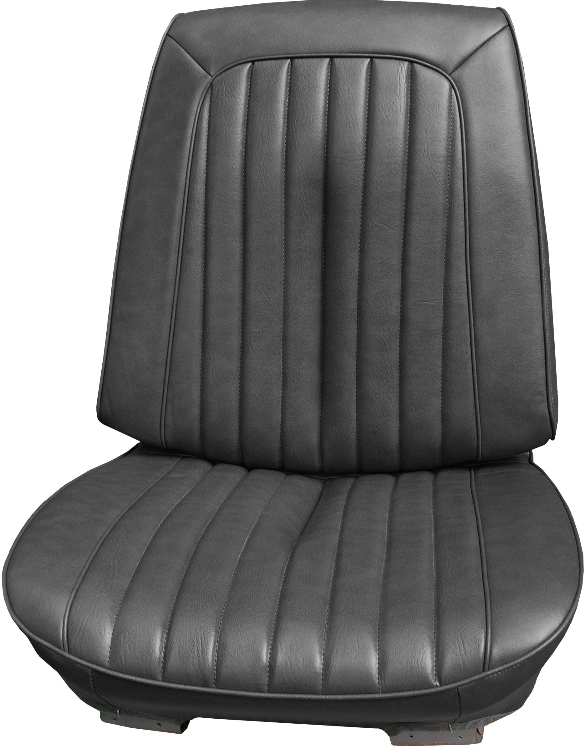72 Gto/Lemans Bucket Seat Upholstery - Black - Legendary Auto