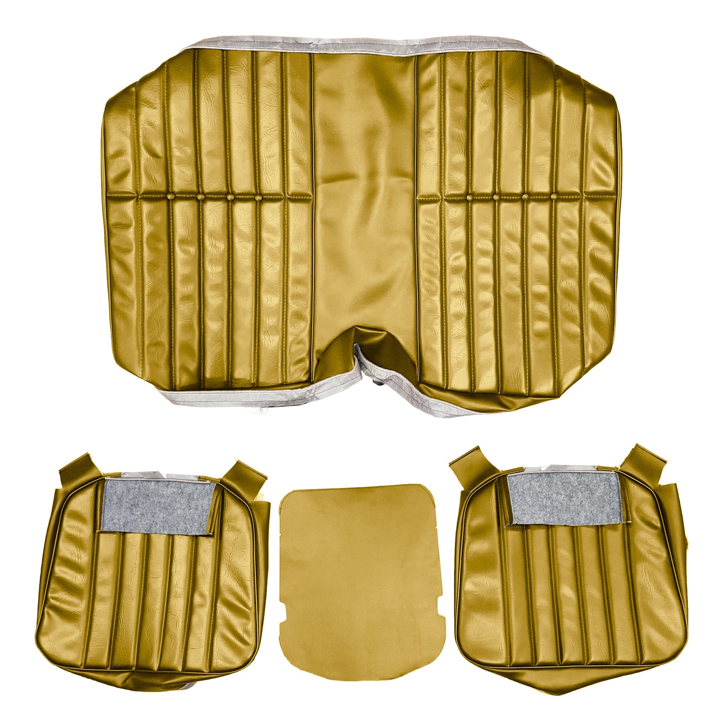 1976 CAMARO "STANDARD" HTP REAR UPHOLSTERY - BUCKSKIN