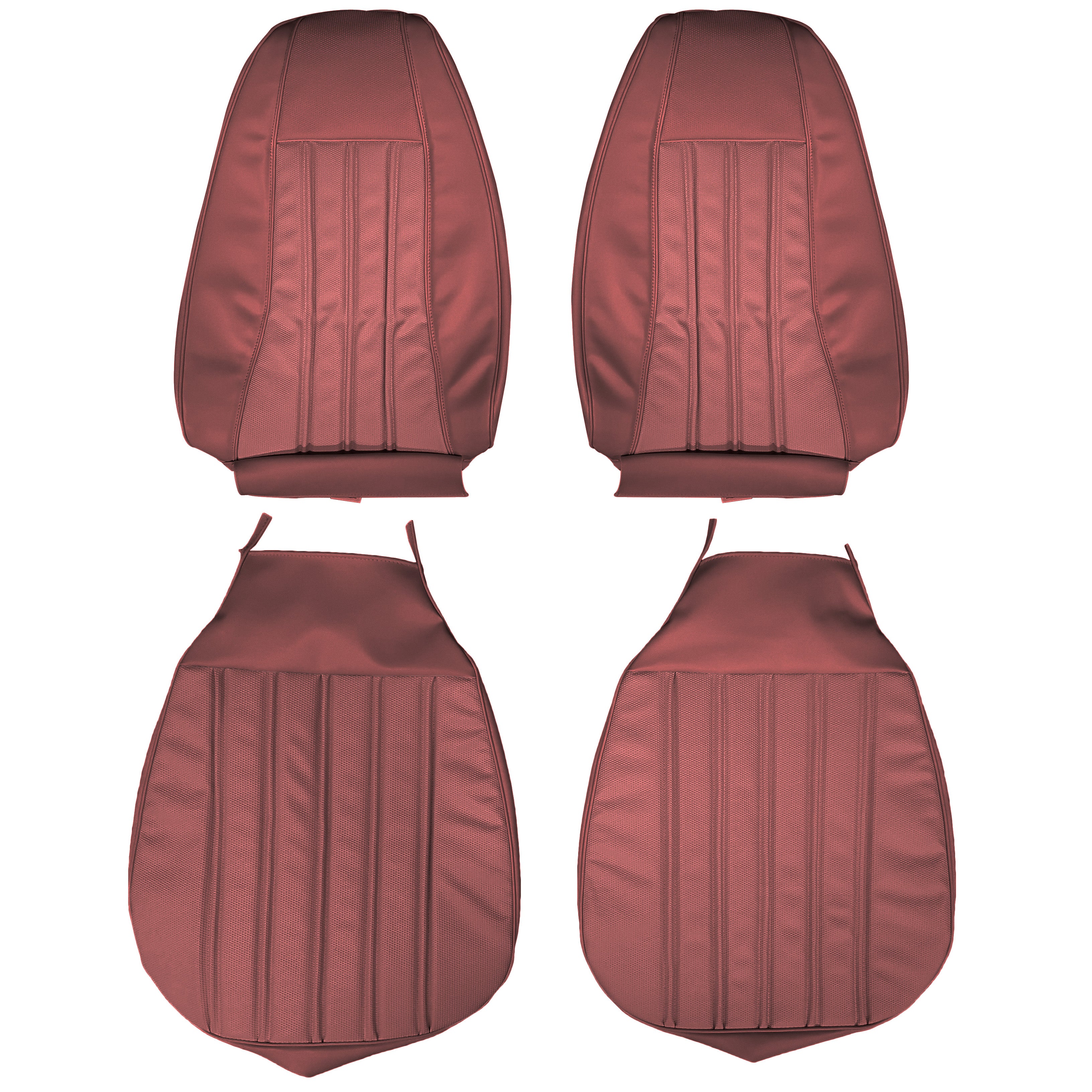 76 Volare & Aspen Bucket Seat Uph - Srm Dk Red/Dk Red - Legendary