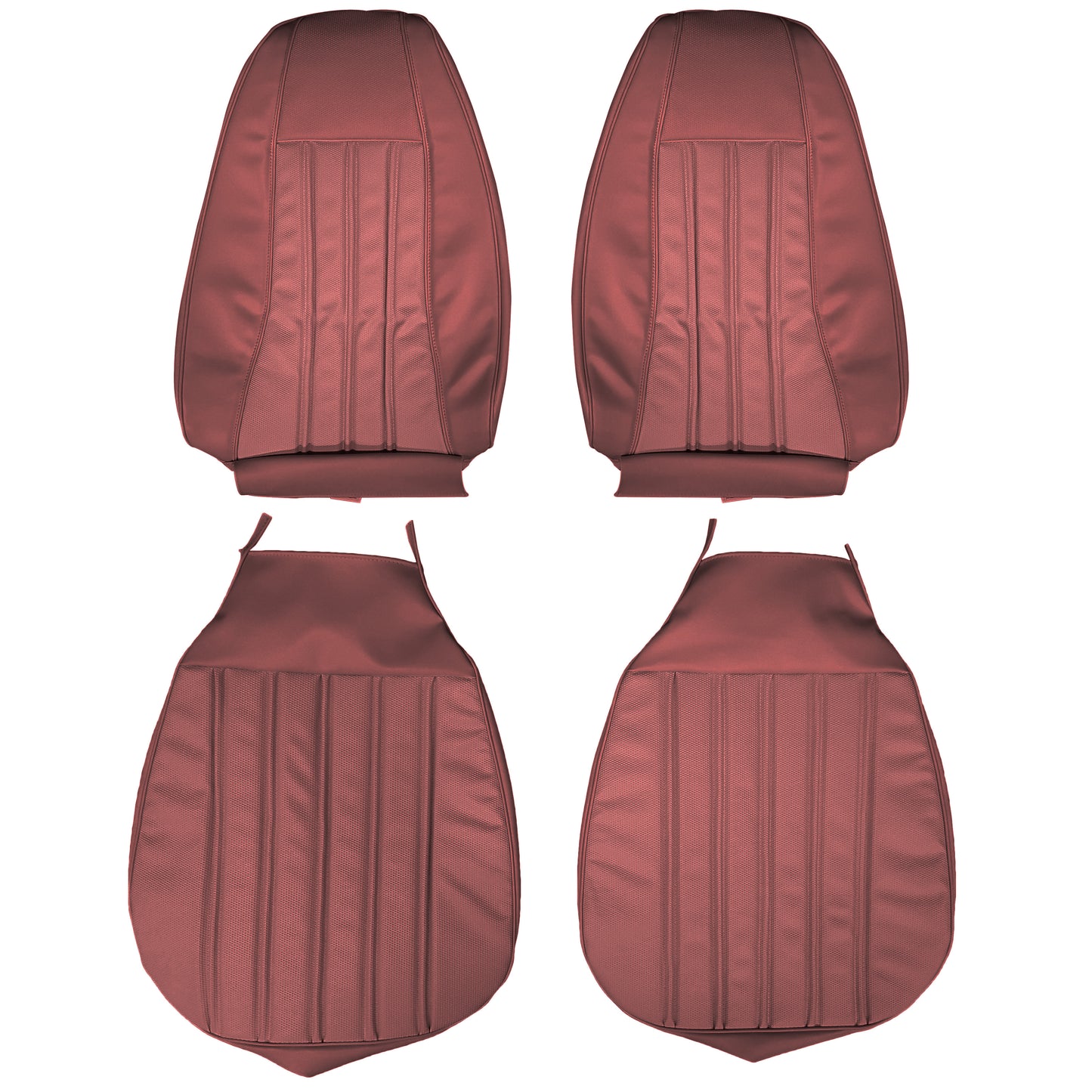 76 VOLARE/ASPEN/ROADRUNNER BUCKET SEAT UPHOLSTERY - SRM DARK RED/DARK RED