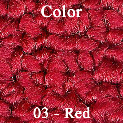 65 CUTLASS/442 KICK PANEL CARPET WITH A/C & DRIVERSIDE FRESH AIR VENT - RED