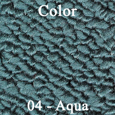 66 SKYLARK/GS KICK PANEL CARPET WITH A/C & DRIVERSIDE FRESH AIR VENT - AQUA