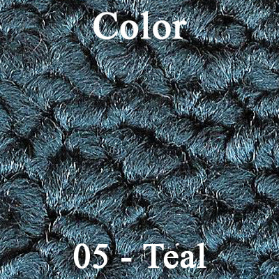 68 CUTLASS/442 KICK PANEL CARPET WITHOUT A/C - DARK TEAL