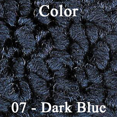67 CUTLASS/442 KICK PANEL CARPET WITH DRIVERSIDE FRESH AIR VENT & NO A/C - DARK BLUE