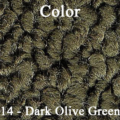 64 SKYLARK/GS KICK PANEL CARPET WITH A/C & DRIVERSIDE FRESH AIR VENT - GREEN