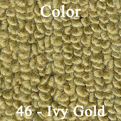 68 CUTLASS/442 KICK PANEL CARPET WITHOUT A/C - MOSS GREEN