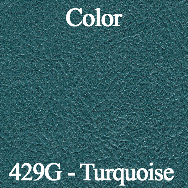 68 GM A-BODY CONVERTIBLE BOOT (EARLY STYLE W/ CLIPS) - TURQUOISE