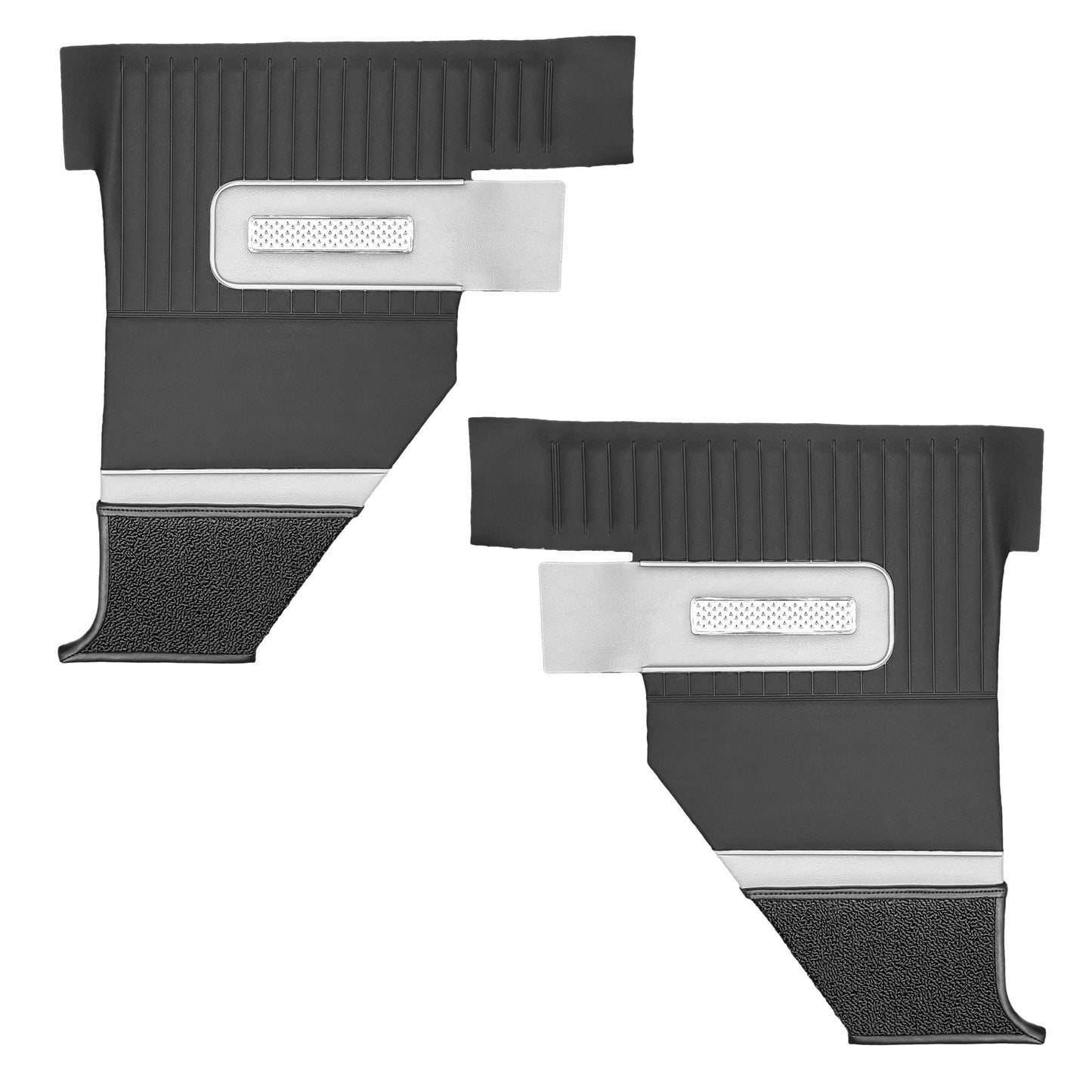 64 POLARA 500 CONVERTIBLE REAR PANELS - BLACK W/ PEARL WHITE ACCENT