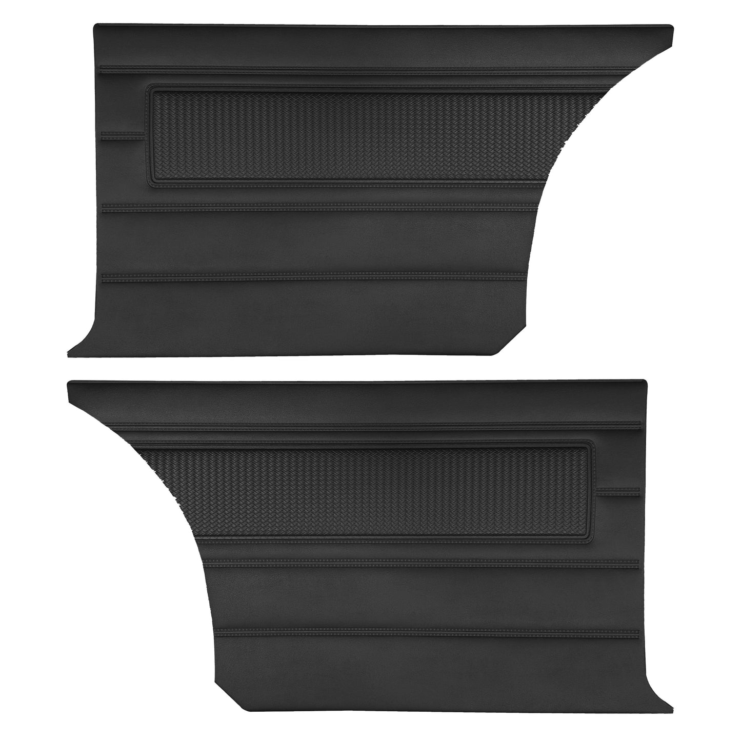 68 BELVEDERE/ROADRUNNER/CORONET COUPE REAR PANELS - BLACK