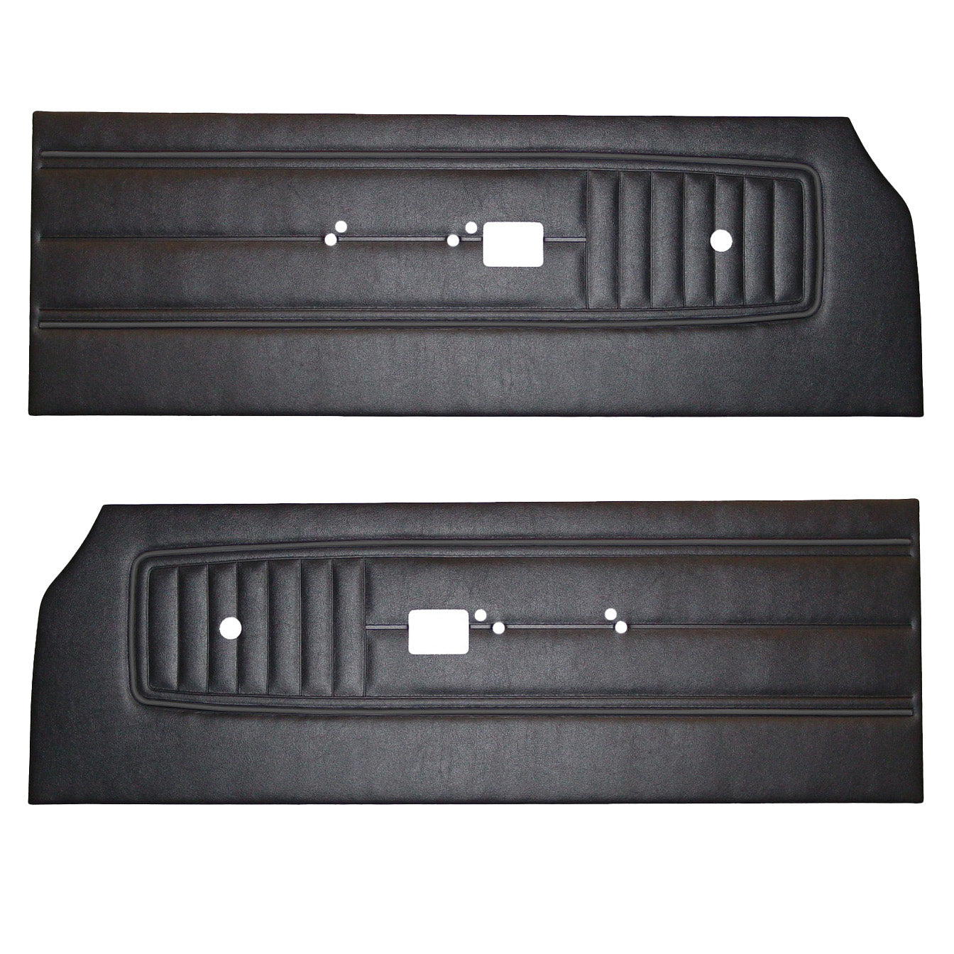 70 SPORT SATELLITE/ROADRUNNER/GTX/SUPERBIRD FRONT DOOR PANELS - BLACK