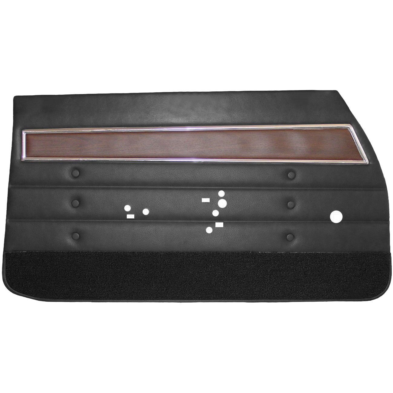 72 Cutlass S/442 Sports Coupe Door Panels - Black - Legendary Auto