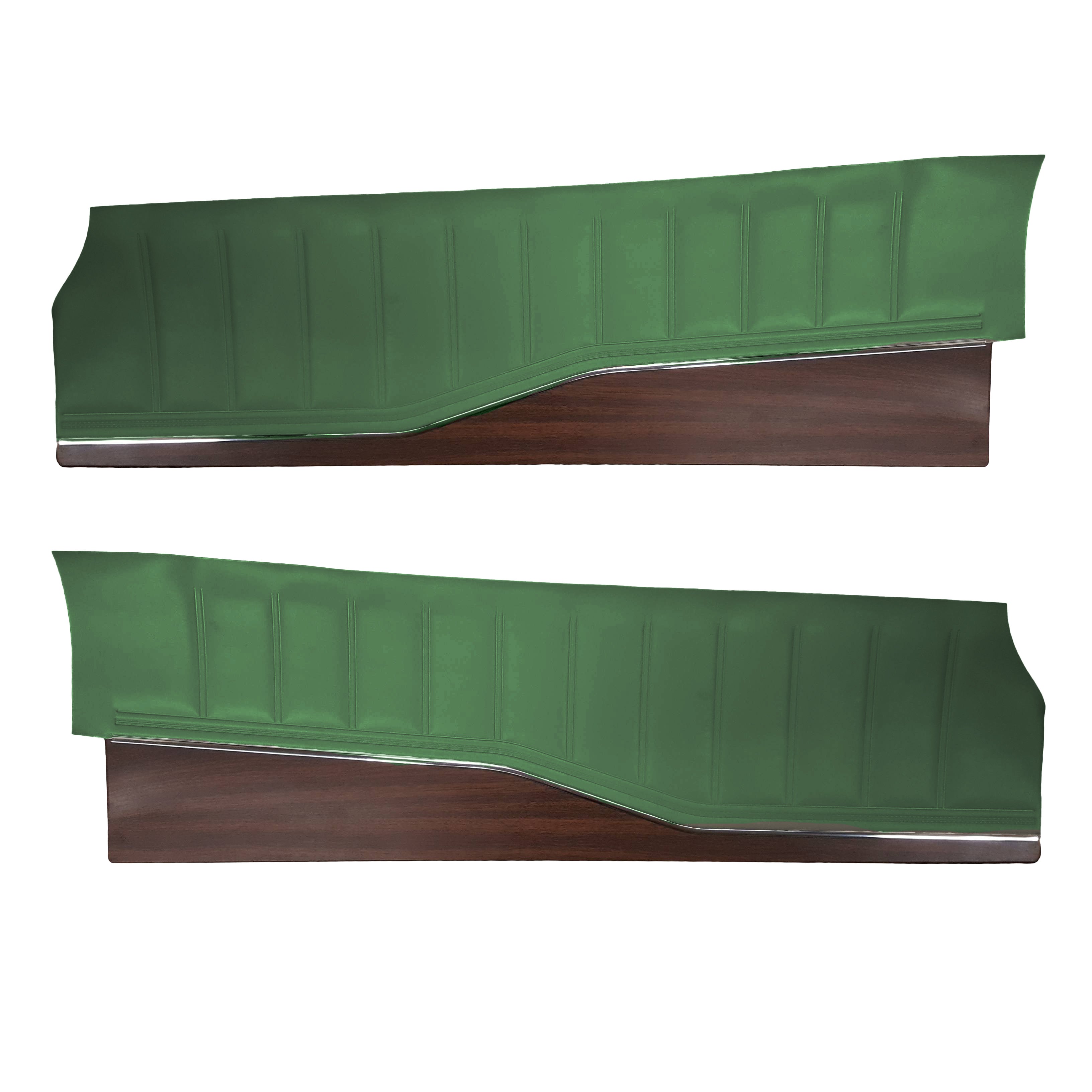 74 Charger/Charger Se Upper Door Panels - Jade Green - Legendary