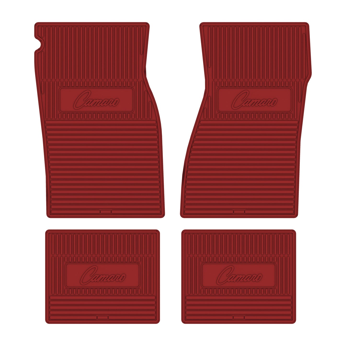 67-69 CHEVROLET 'CAMARO' FLOOR MATS - RED