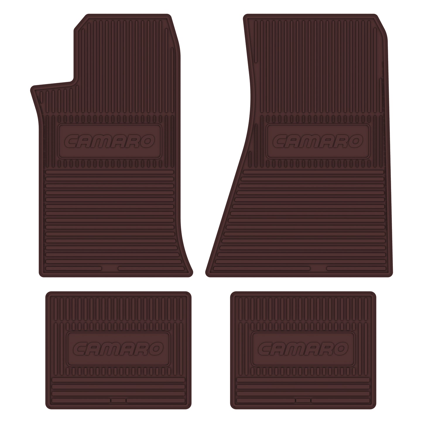 82-92 CHEVROLET 'CAMARO' FLOOR MATS - MAROON