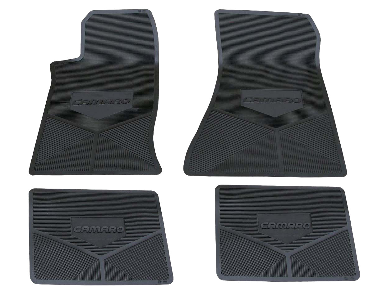 85/92 CAMARO VINYL FLOOR MATS BLACK