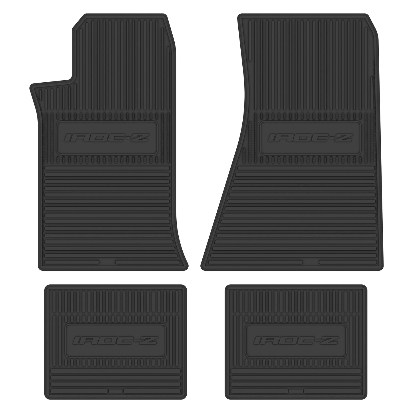 85-90 CHEVROLET CAMARO 'IROC-Z' FLOOR MATS - BLACK