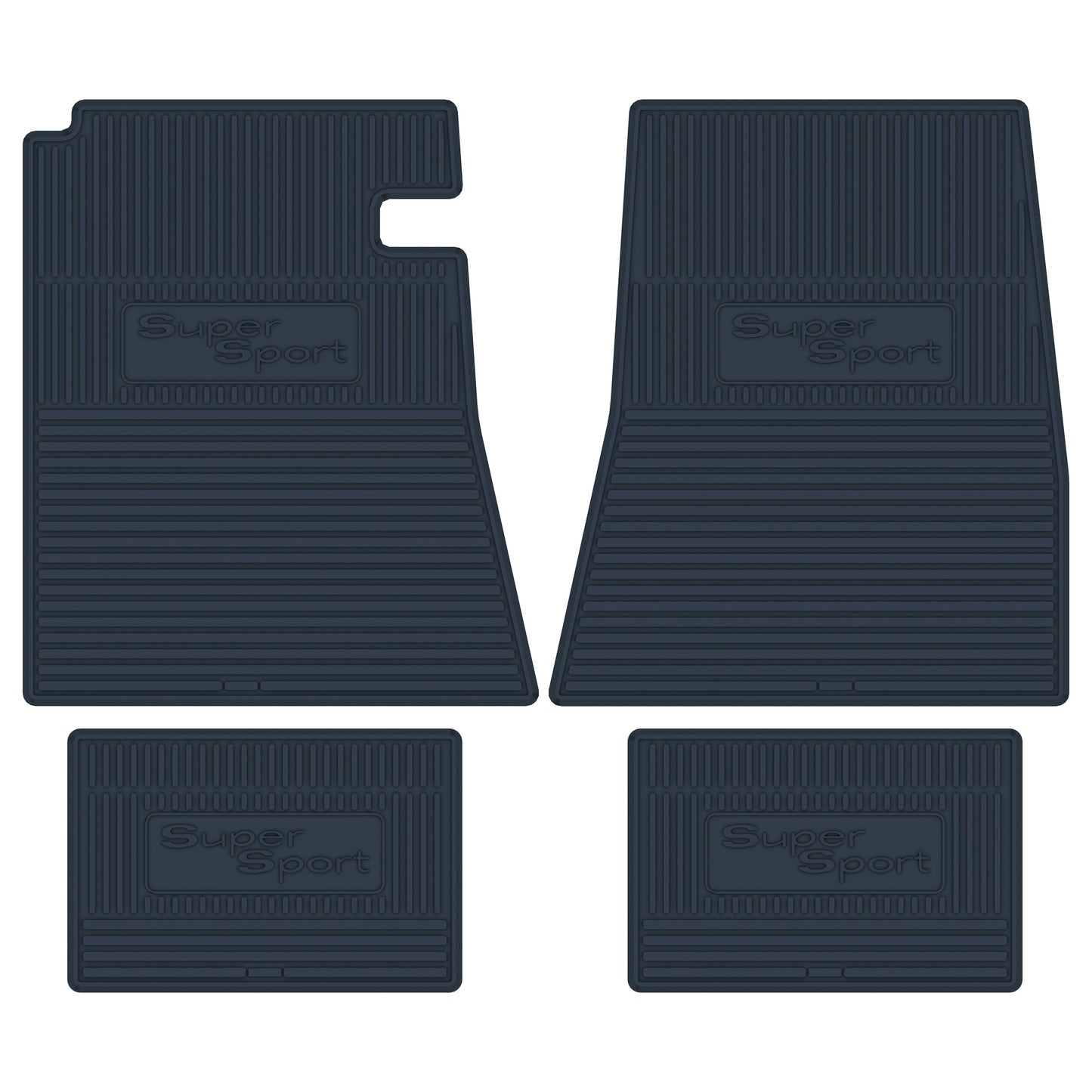 67 CHEVROLET 'CHEVELLE SS' FLOOR MATS - DARK BLUE