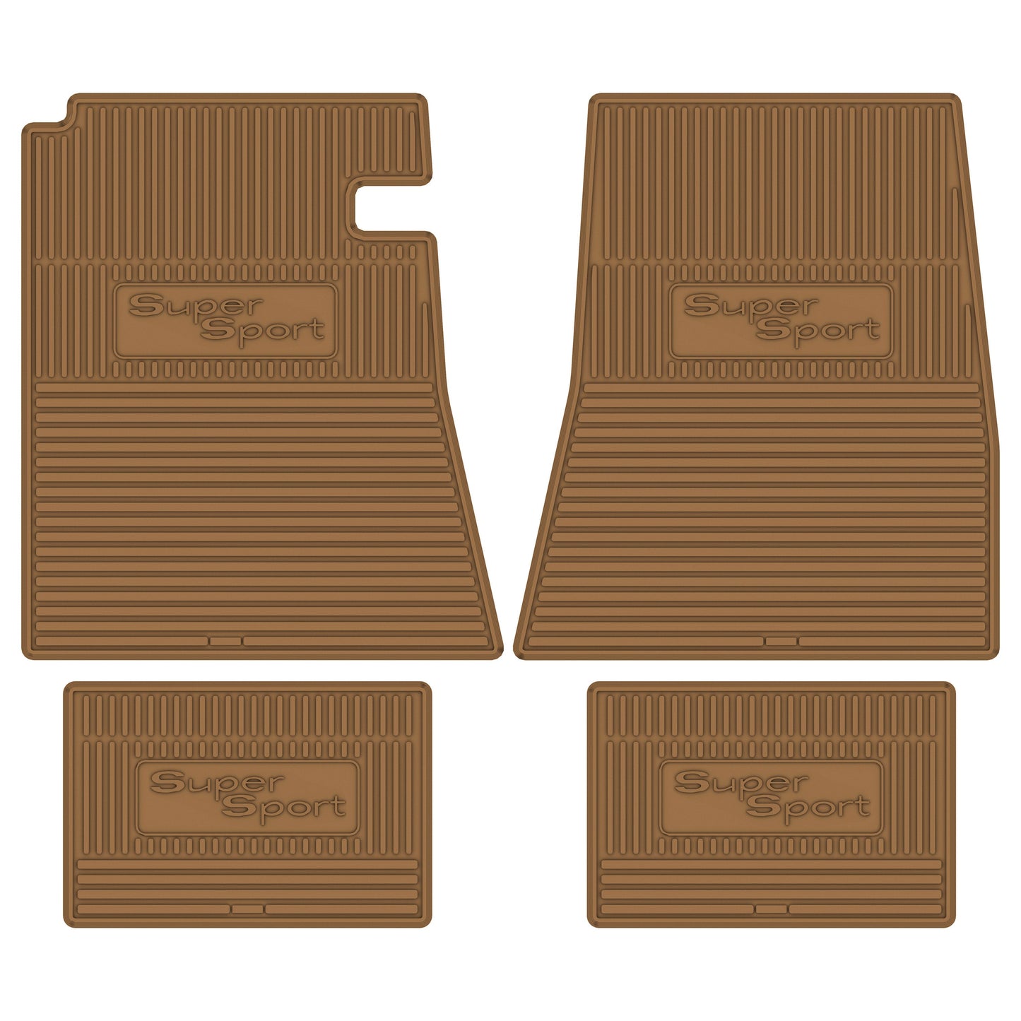 67 CHEVROLET 'CHEVELLE SS' FLOOR MATS - GOLD