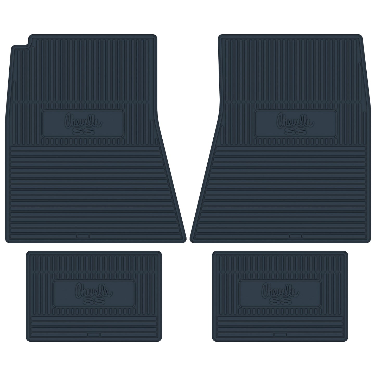 70-72 CHEVROLET 'CHEVELLE SS' FLOOR MATS - DARK BLUE