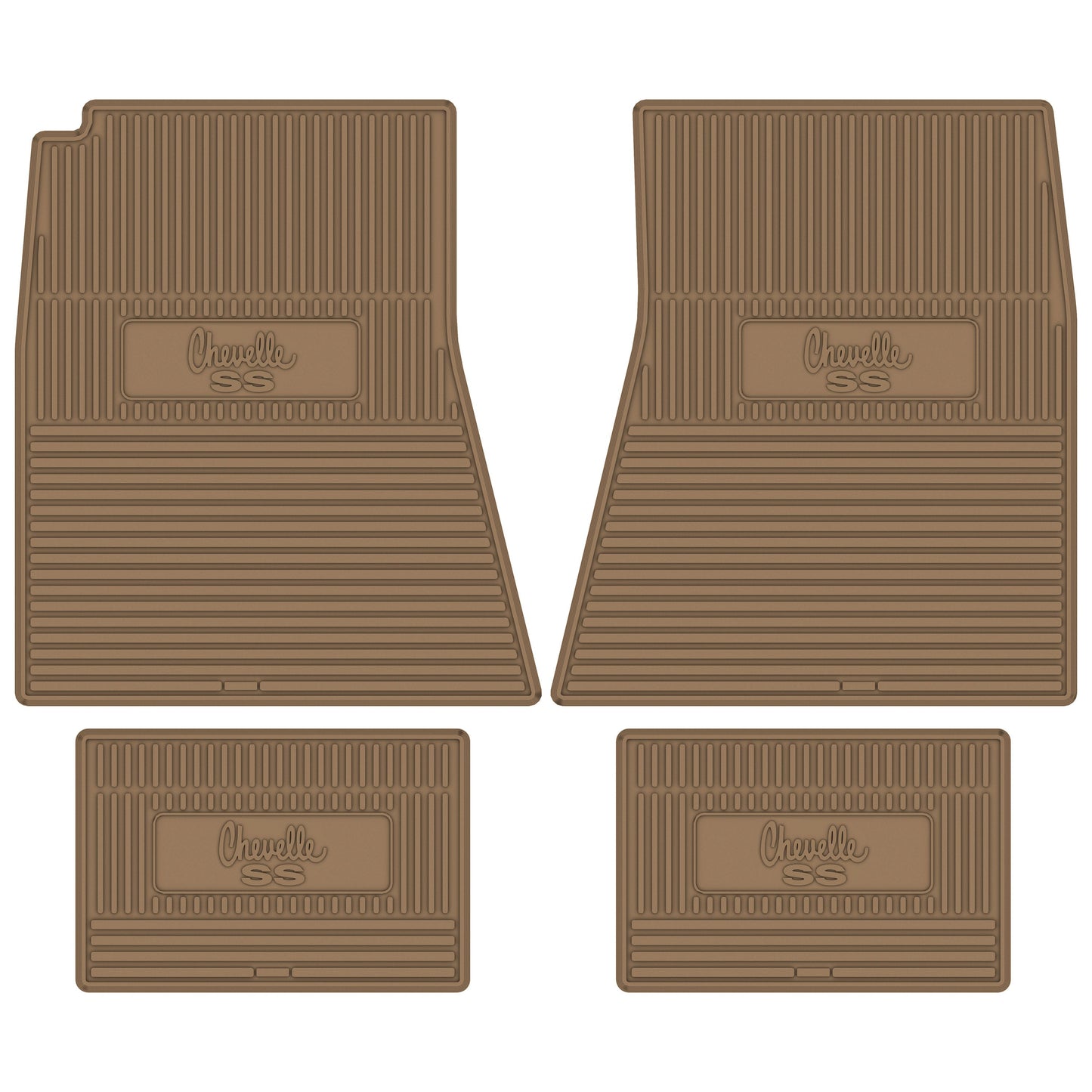 70-72 CHEVROLET 'CHEVELLE SS' FLOOR MATS - TAN