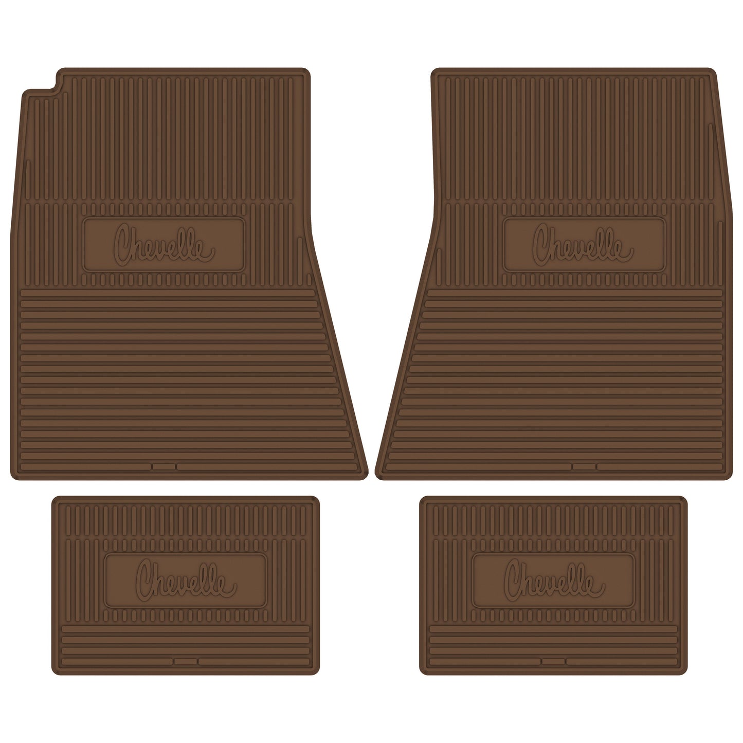 70-72 CHEVROLET 'CHEVELLE' FLOOR MATS - SADDLE