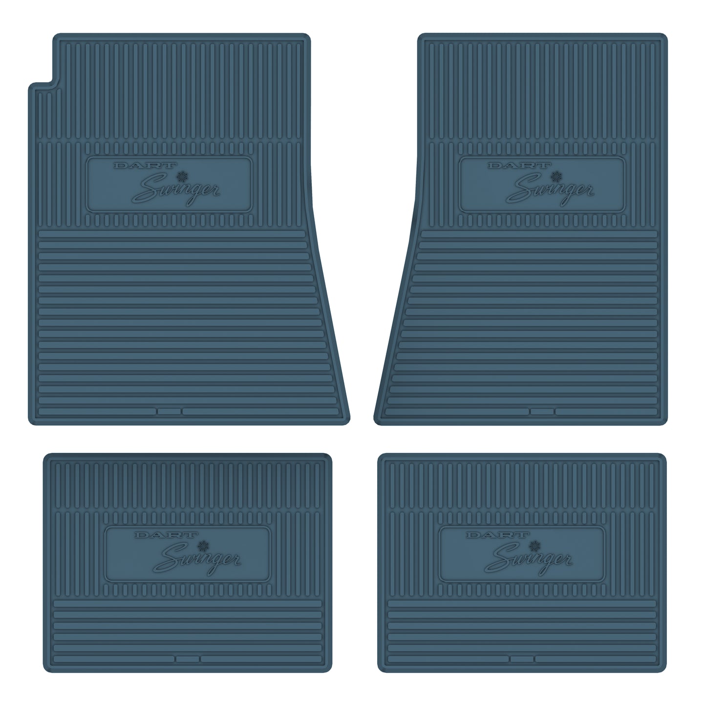 69-76 DODGE 'DART SWINGER' FLOOR MATS W/ AUTOMATIC TRANSMISSION - MEDIUM BLUE