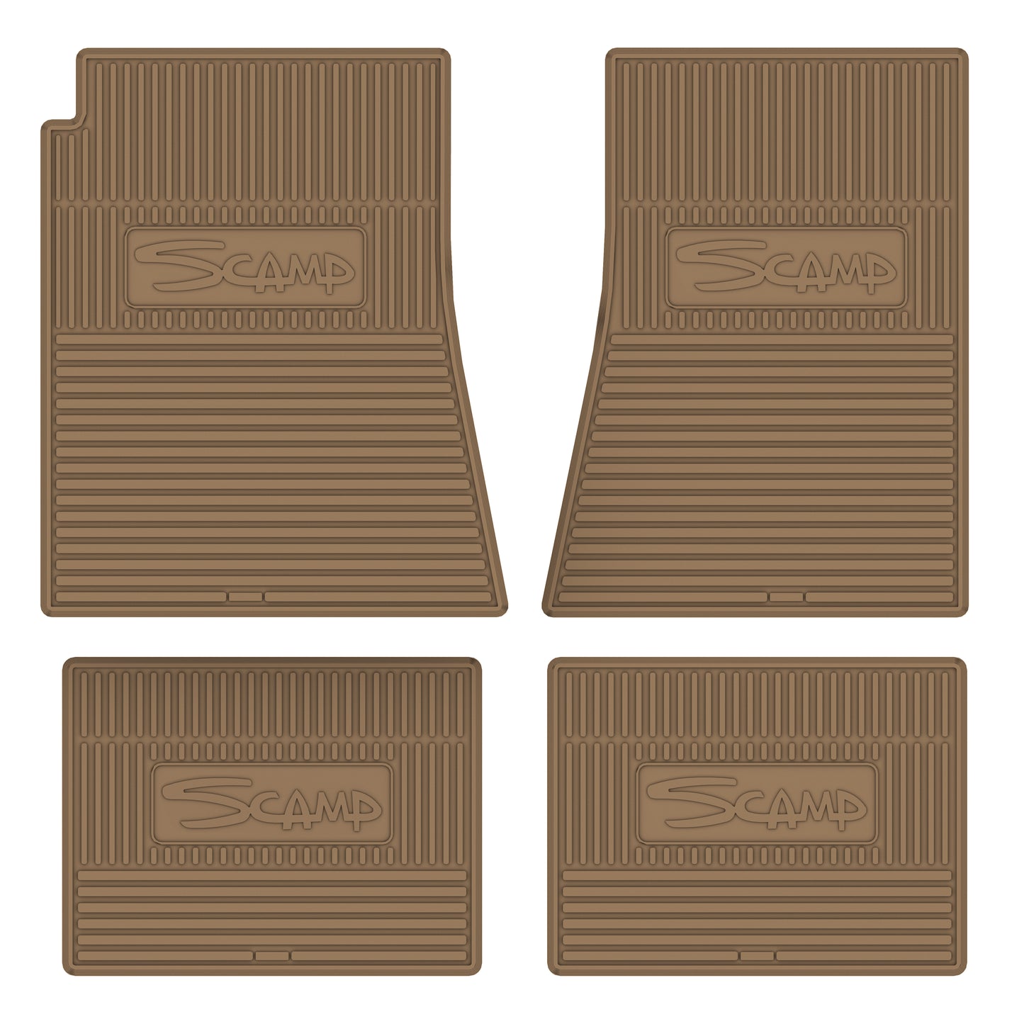 71-76 PLYMOUTH 'SCAMP' FLOOR MATS W/ AUTOMATIC TRANSMISSION - TAN