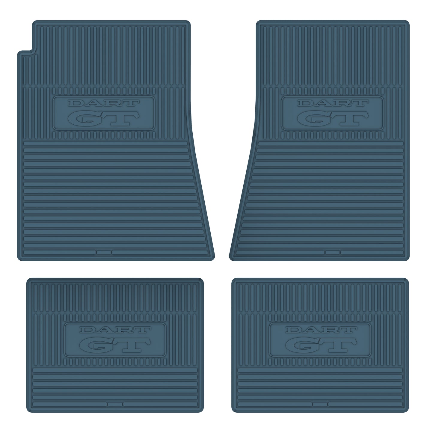 69 DODGE 'DART GT' FLOOR MATS W/ AUTOMATIC TRANSMISSION - MEDIUM BLUE