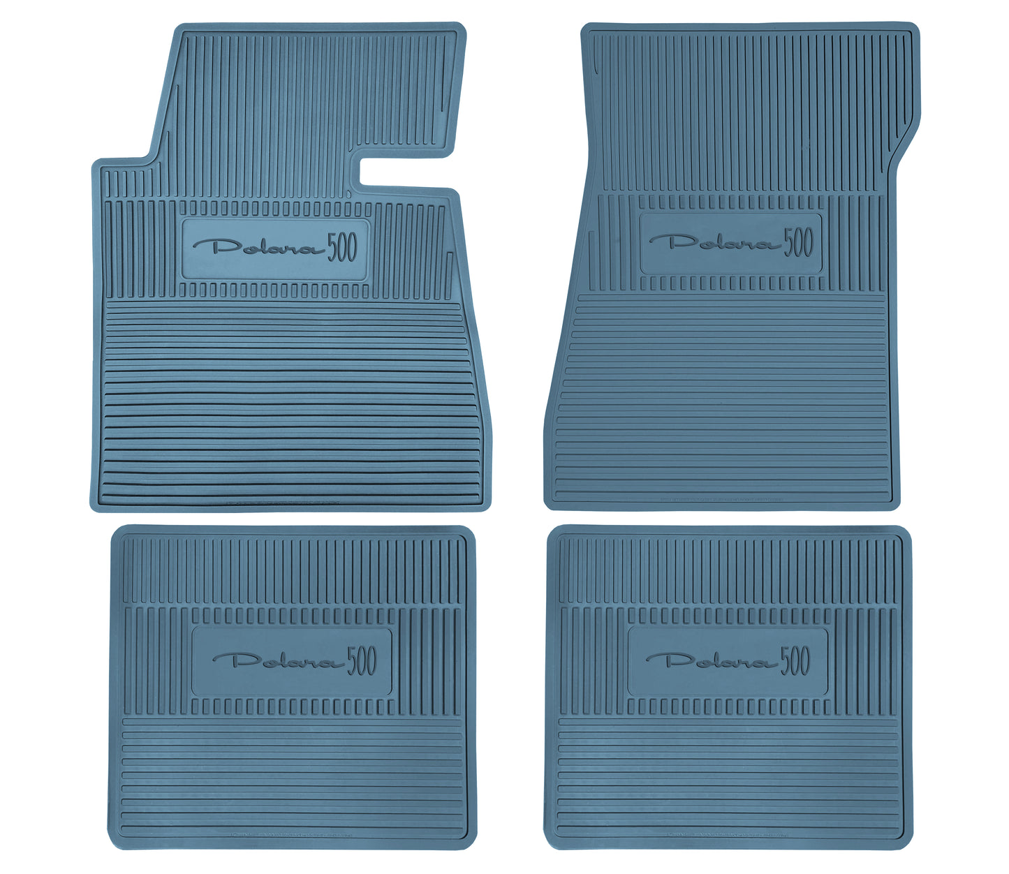 64 DODGE 'POLARA 500' FLOOR MATS W/ AUTOMATIC TRANSMISSION - MEDIUM BLUE