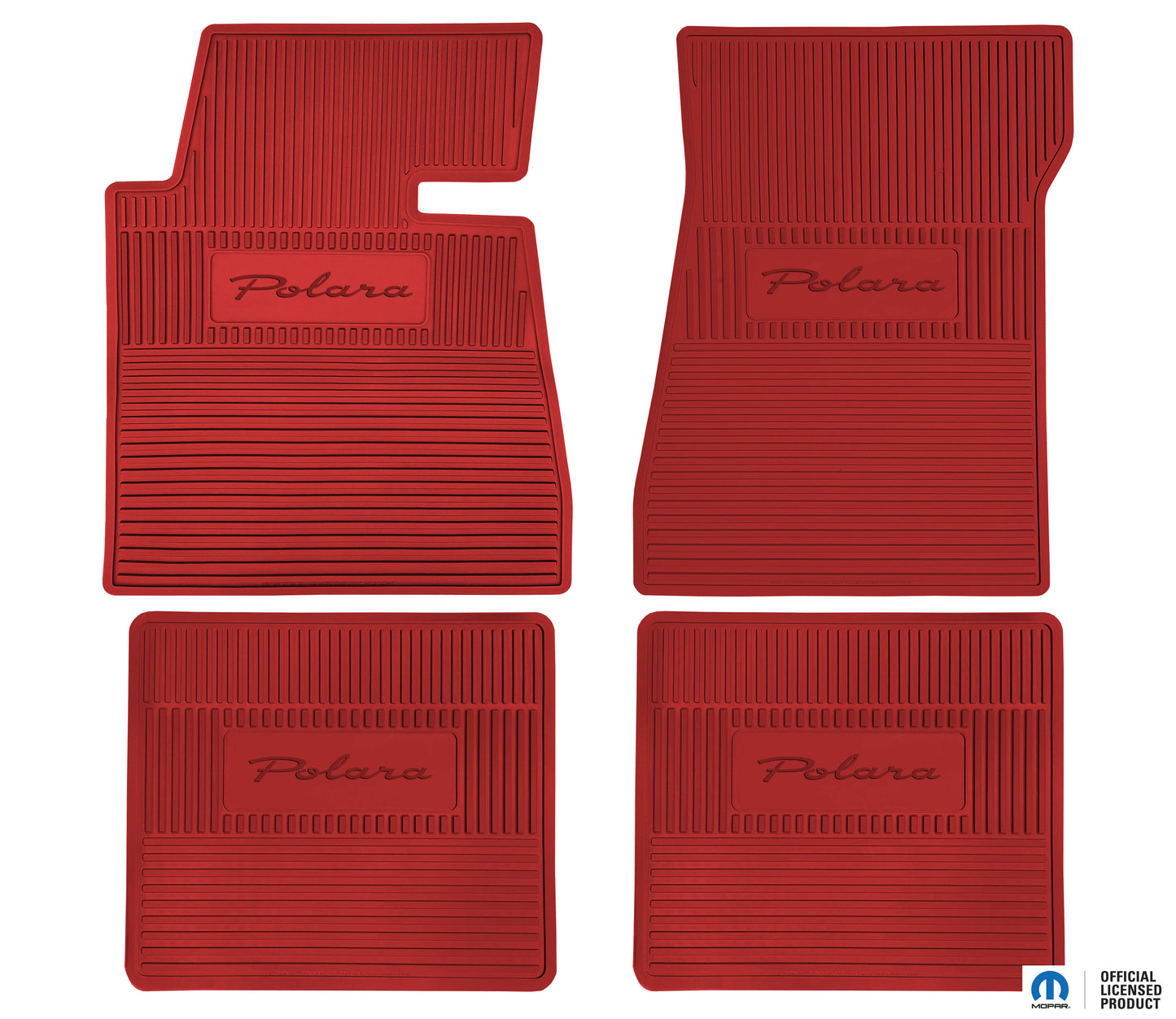 64 DODGE 'POLARA' FLOOR MATS W/ AUTOMATIC TRANSMISSION - RED