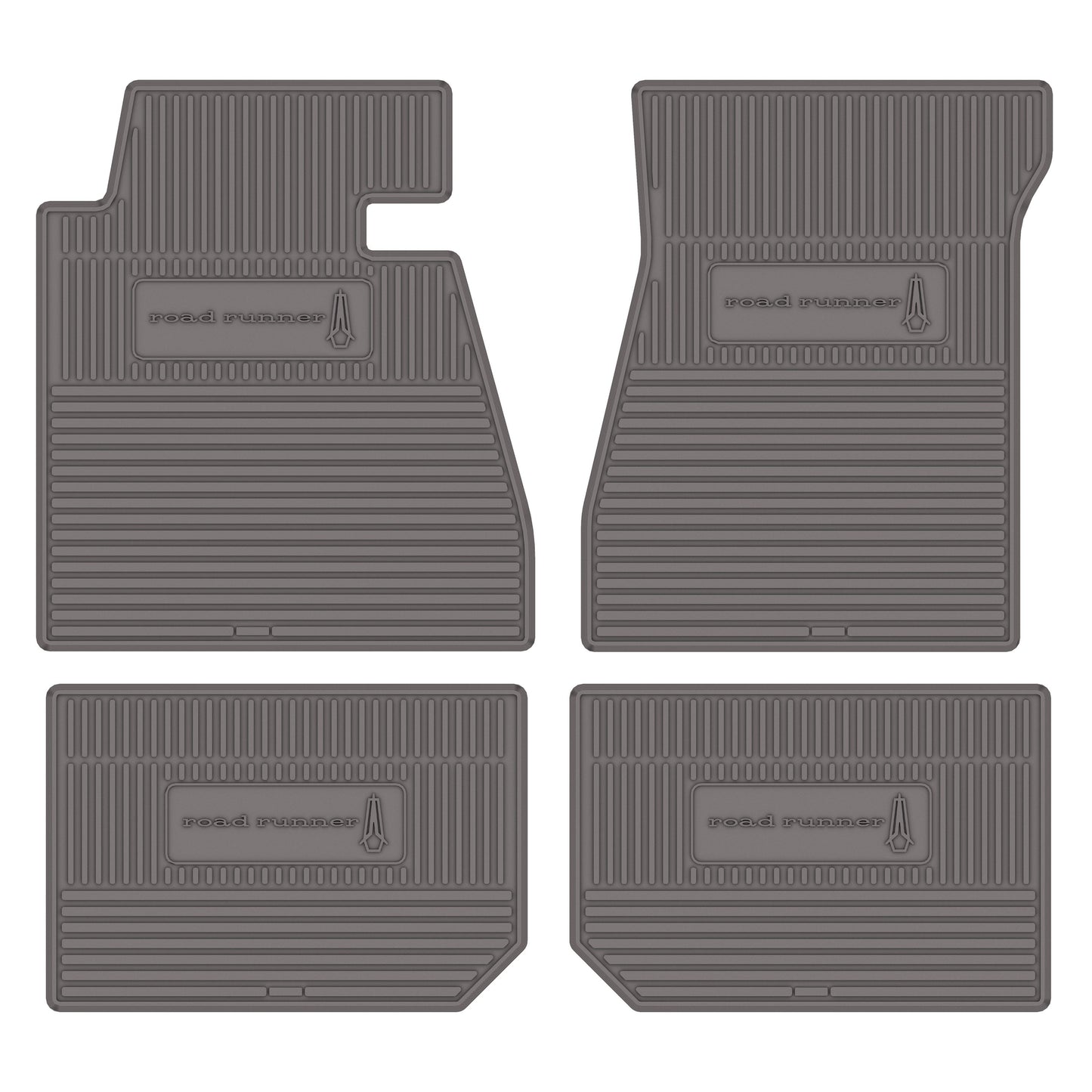 68/70 ROADRUNNER VINYL FLOORMATS AUTOMATIC - SILVER