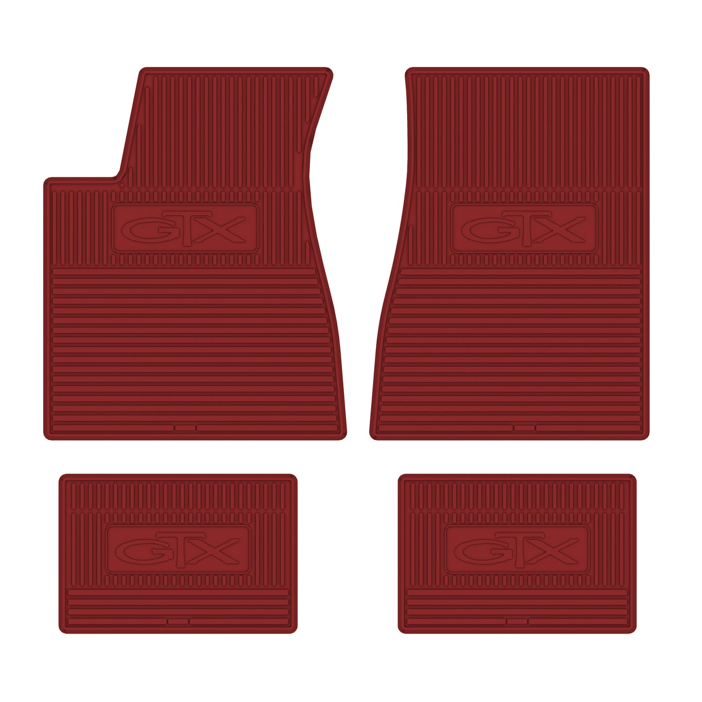 71/74 GTX VINYL FLOORMATS AUTOMATIC - RED