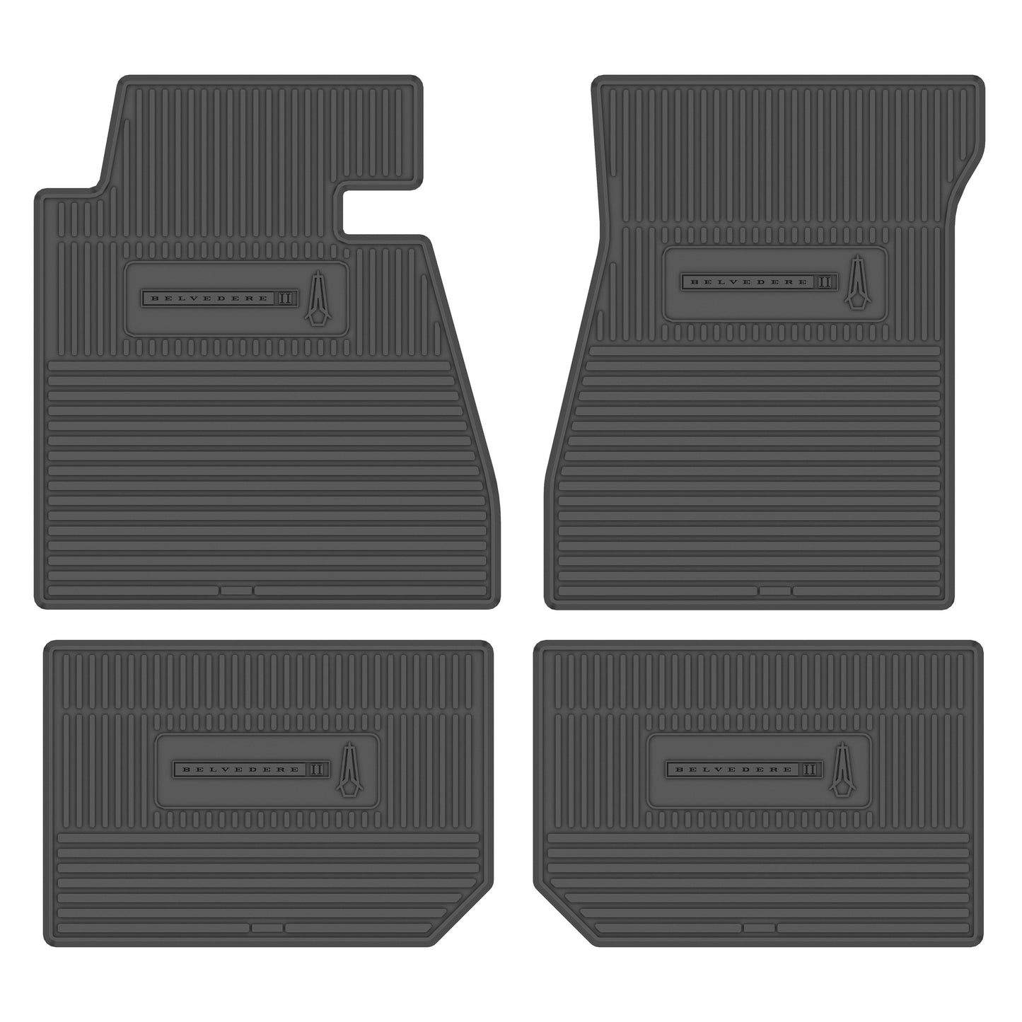 66/67 BELVEDERE II VINYL FLOOR MATS AUTOMATIC - GREY