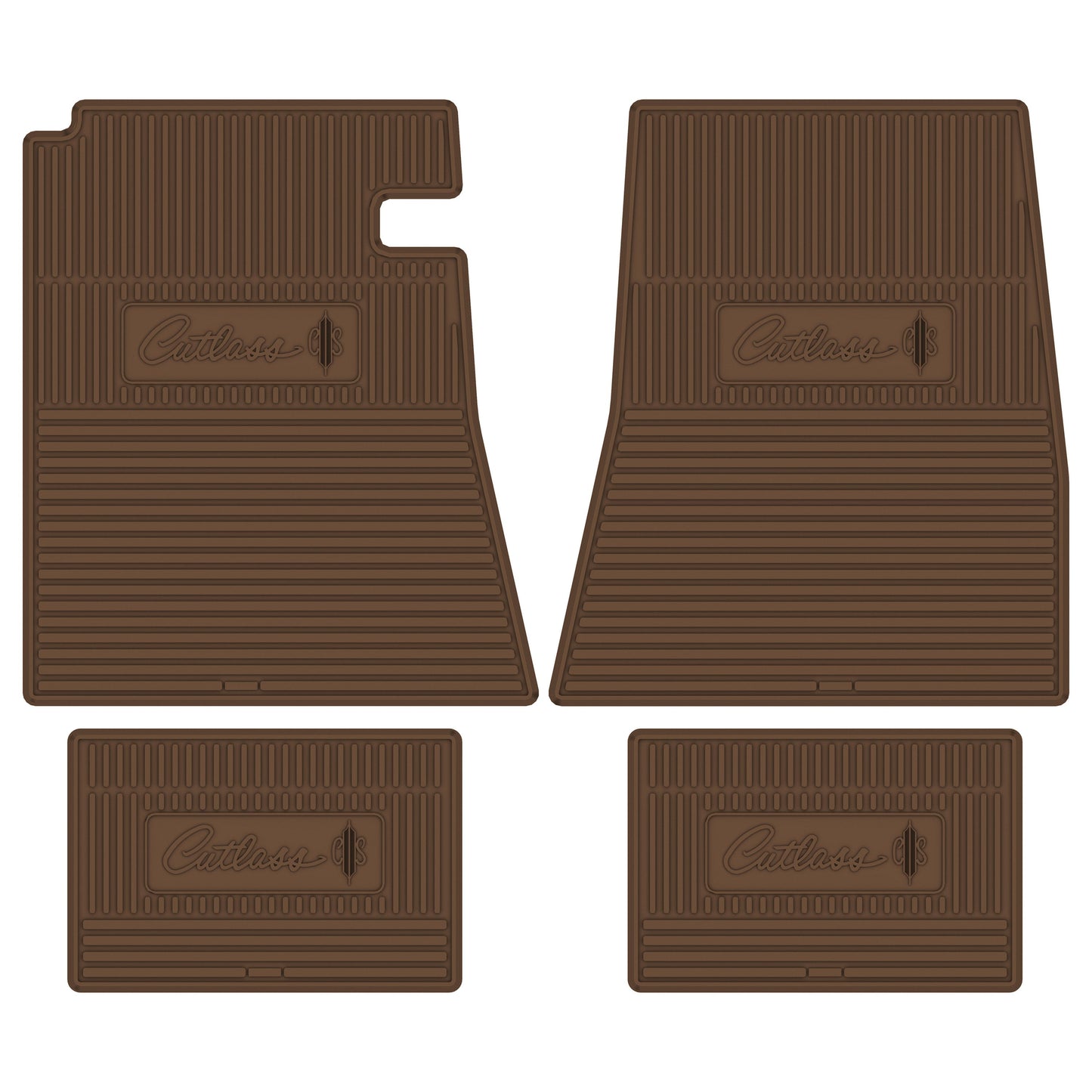66-67 OLDSMOBILE 'CUTLASS SUPREME' FLOOR MATS - SADDLE