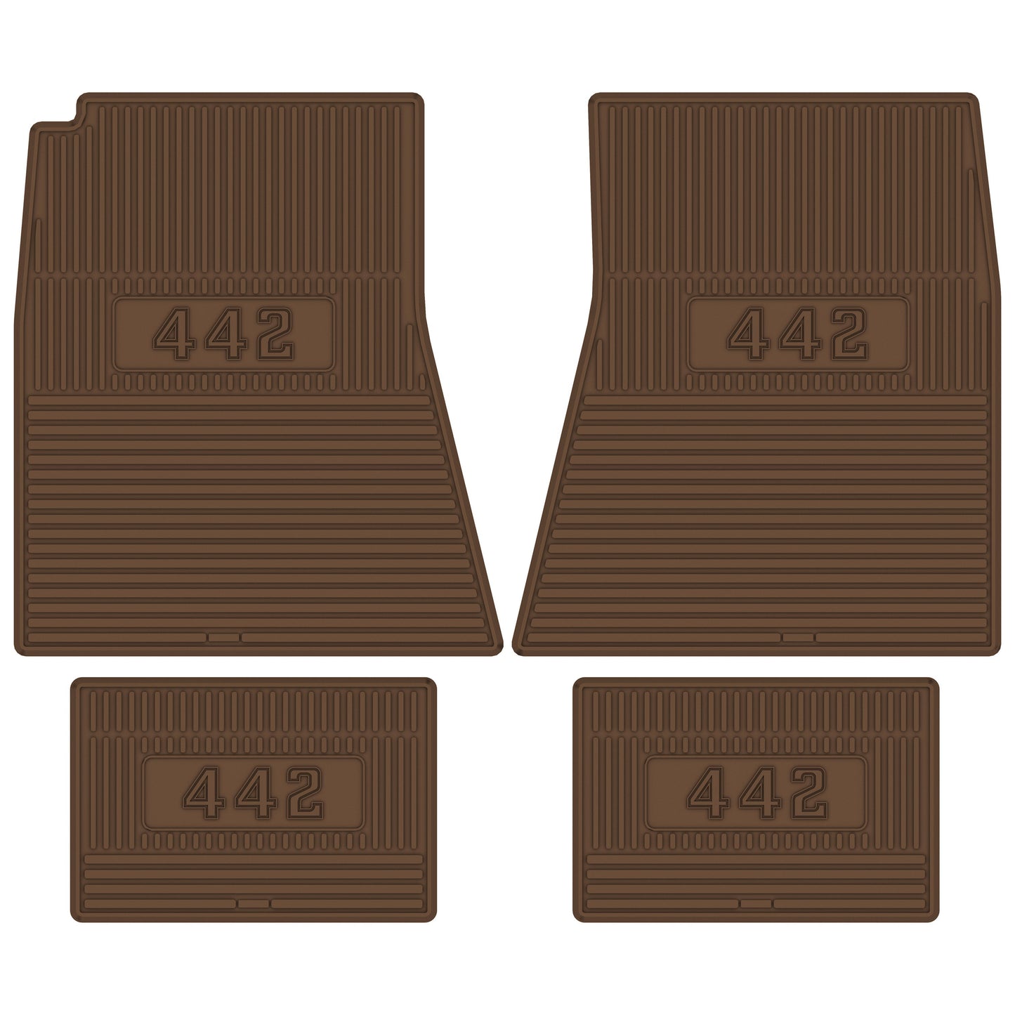 69-72 OLDSMOBILE '442' FLOOR MATS - SADDLE